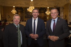 Foto bei der heutigen Landtagssitzung:. Gottfried Sperl, Arnd Meißl und Mario Kunasek. ©FPÖ Stmk/Beinhauer. 